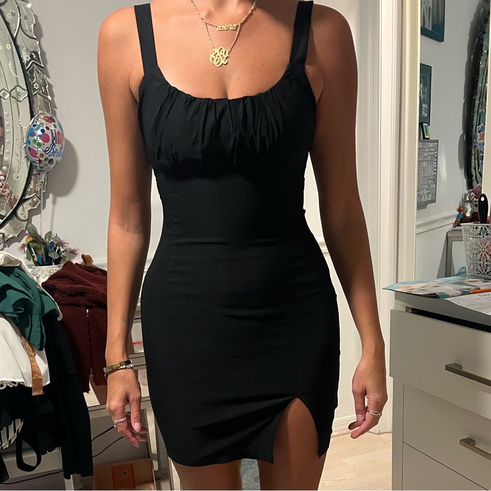 NWT The Copper Closet Black Mini Dress